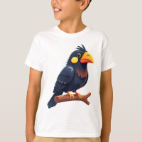 Süßer Cartoon-Schwarzer Vogel