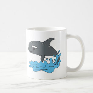 süßer Cartoon-Schwertwal Tasse