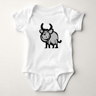 Süßer Cartoon Stier Baby Body – Liebenswert Strampler
