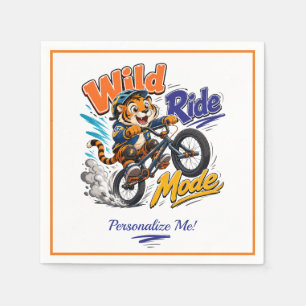 Süßer Cartoon-Tiger BMX-Fahrrad Kinder Personalisi Serviette