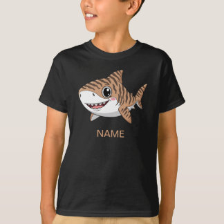 Süßer Cartoon-Tigerhai-Baby-Body T-Shirt
