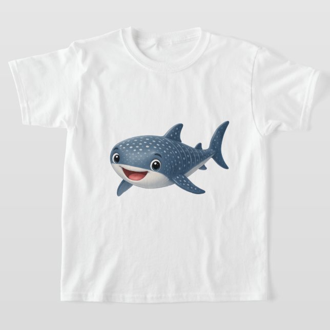 Süßer Cartoon-Walhai T-Shirt (Ablage )