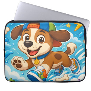 Süßer Cartoon-Welpe Kinder Laptopschutzhülle