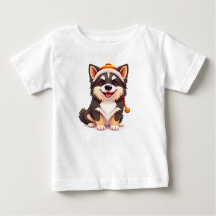 Süßer, cartoonartiger Hund Baby T-shirt