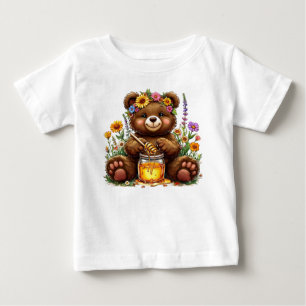 Süßer, cartoonhafter Bär Baby T-shirt