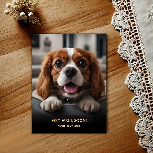Süßer Cavalier King Charles Spaniel - Gute Besseru Postkarte (Von Creator hochgeladen)
