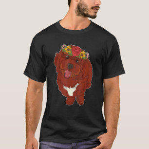 Süßer Cavapoo-Hundebesitzer Tiergarten Blumen Cava T-Shirt