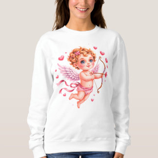 Süßer Cherub mit Pfeil Sweatshirt