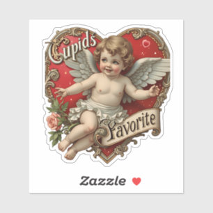 Süßer Cherub Valentinstag  Aufkleber