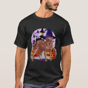 Süßer Chesapeake Bay Retriever Halloween Hexen Kür T-Shirt