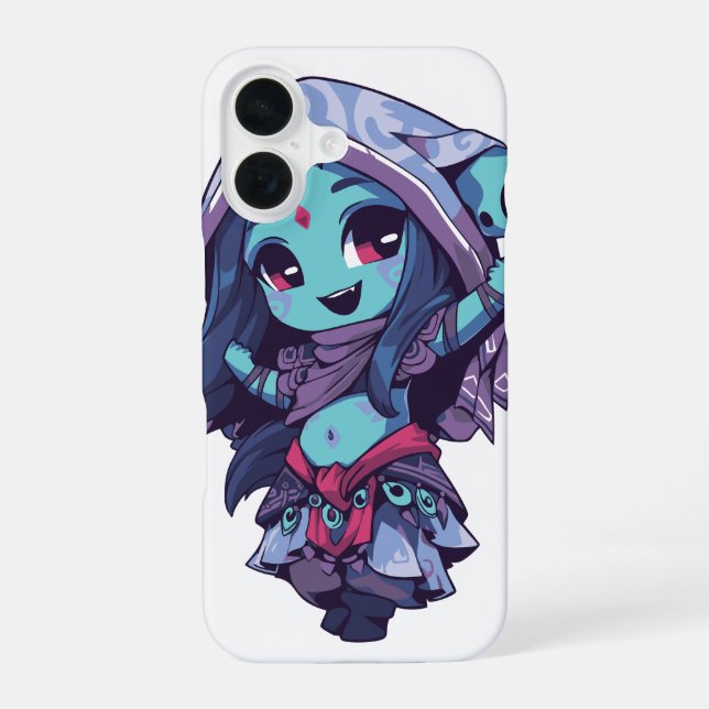 Süßer Chibi-Fantasy-Assassine iPhone 16 Hülle (Rückseite)