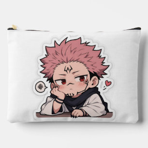 Süßer Chibi-Schmollender-König-Aufkleber - Kawaii  Zubehörtasche