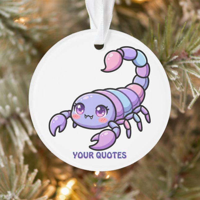 Süßer Chibi-Skorpion-Tierkreis Ornament (Baum)