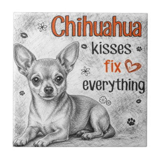 Süßer Chihuahua-Hund Fliese