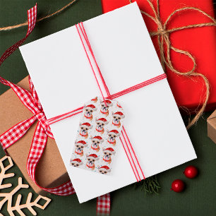 Süßer Chihuahua-Hund Weihnachtsmuster Geschenkanhänger
