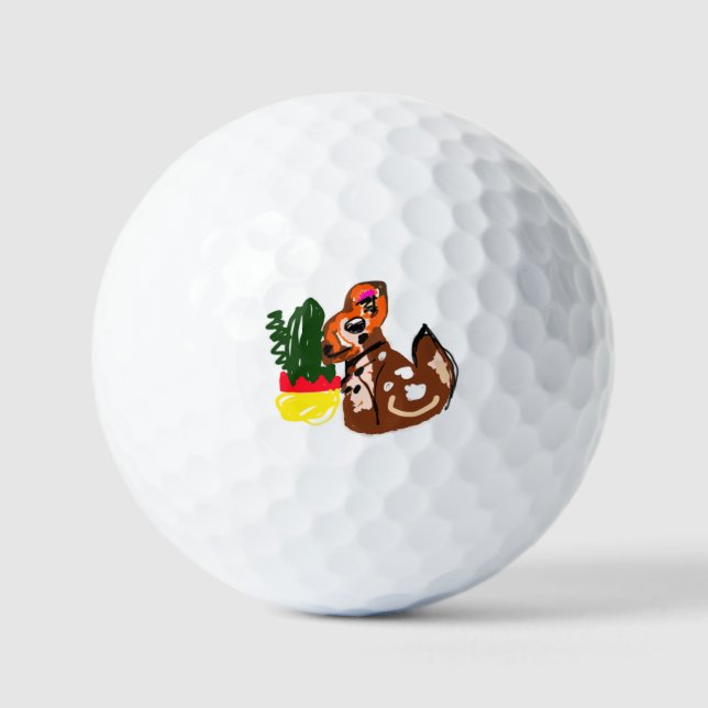 Süßer Chihuahua-Stil Golfball (Vorderseite)