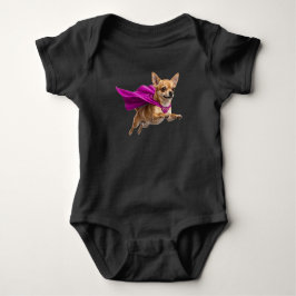 Süßer Chihuahua Superheld  Baby Strampler