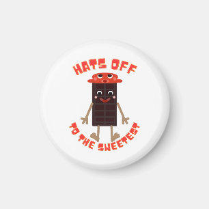 Süßer Choco-Bar-Buddy: Kawaii Schokoladenriegel in Magnet