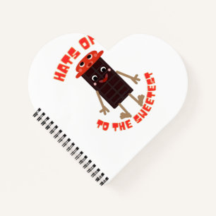 Süßer Choco-Bar-Buddy: Kawaii Schokoladenriegel in Notizbuch