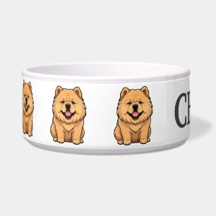 Süßer Chow-Chow-Welpe Personalisieren Napf