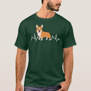 Süßer Corgi Herzschlag  Ich liebe meinen Corgi-Hun T-Shirt