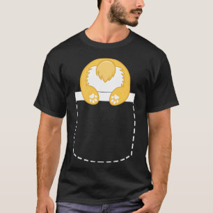 Süßer Corgi Hintern In Tasche Corgi Scherzartikel T-Shirt