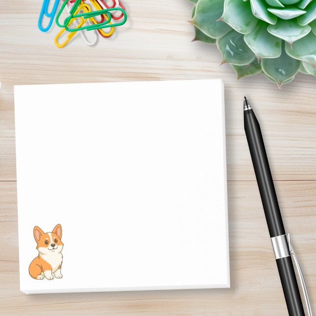 Süßer Corgi-Hund Post-it Klebezettel (Von Creator hochgeladen)