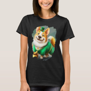 Süßer Corgi Leprechaun Hund St. Patricks Tag 5 T-Shirt