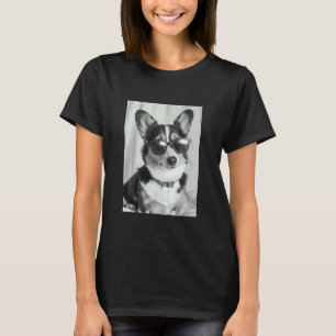 Süßer Corgi mit Sonnenbrille Cooler Hund Tierliebh T-Shirt