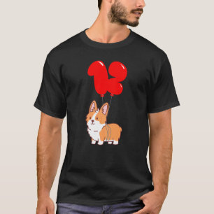 Süßer Corgi Pembroke 12. Geburtstag Kinder Ballon T-Shirt