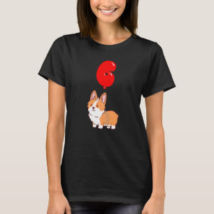 Süßer Corgi Pembroke 6. Geburtstag Kinder Ballon T T-Shirt