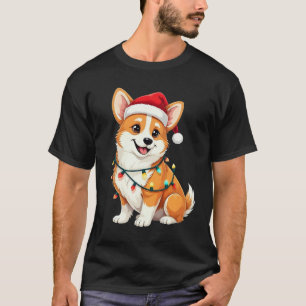 Süßer Corgi Weihnachten Santa Haustier Hund Liebha T-Shirt