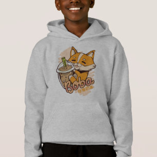 Süßer Corgi-Welpe mit Bubble Tea Hoodie