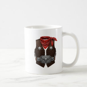 Süßer Cowboy Western Cowboy Outfit Männer Kaffeetasse