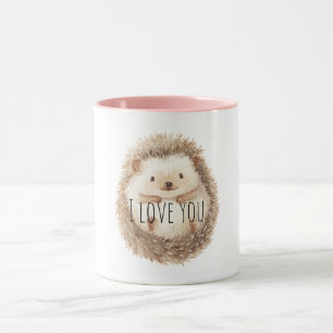 Süßer Creme-Igel Tasse