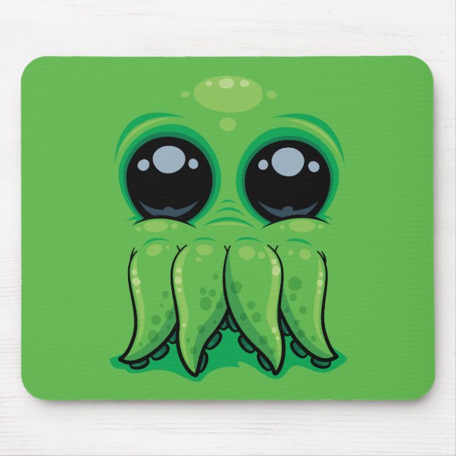 Süßer Cthulhu Gesicht Mousepad (Vorne)