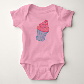Süßer Cupcake Baby Strampler