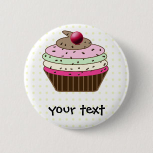 Süßer Cupcake Button