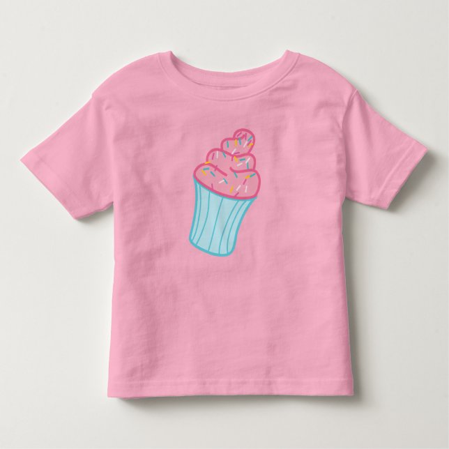 Süßer Cupcake Kleinkind T-shirt (Vorderseite)