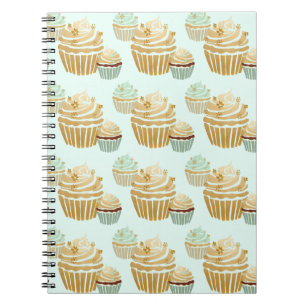 Süßer Cupcake-Liebhaber Cupcakes, Bäcker, Koch Bac Notizblock