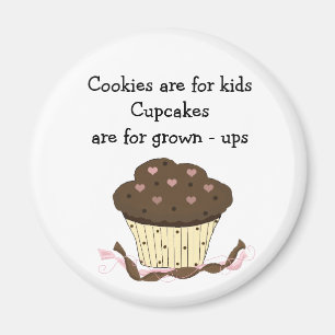 Süßer Cupcake mit Sprüchen Magnet