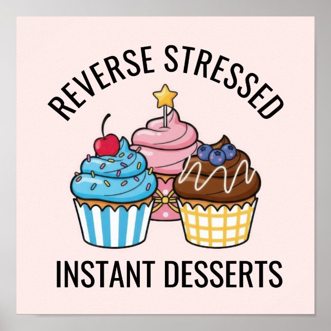 Süßer Cupcake Poster (Vorne)