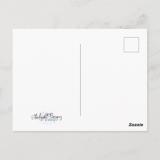 Süßer Cupcake Postkarte (Rückseite)