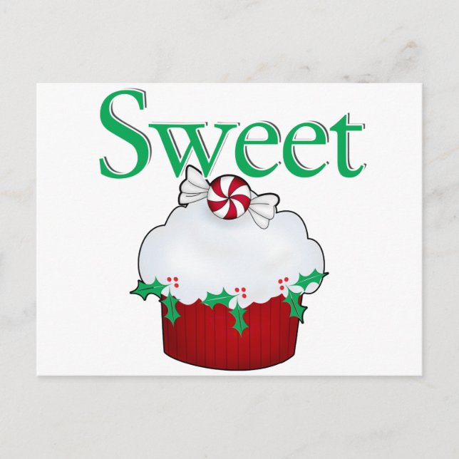 Süßer Cupcake Postkarte (Vorderseite)