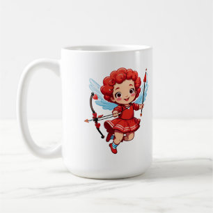 Süßer Cupid mit Bogen und Pfeil Kaffeetasse