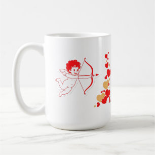 Süßer Cupid mit Bogen und Pfeil Kaffeetasse