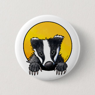 Süßer Dachs-Button Button
