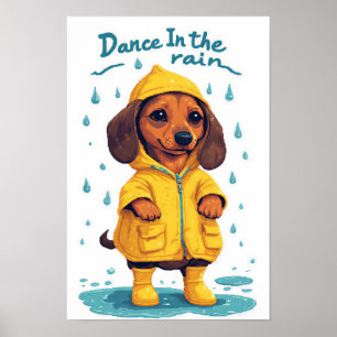 Süßer Dachshund Poster