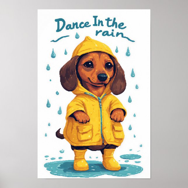 Süßer Dachshund Poster (Vorne)