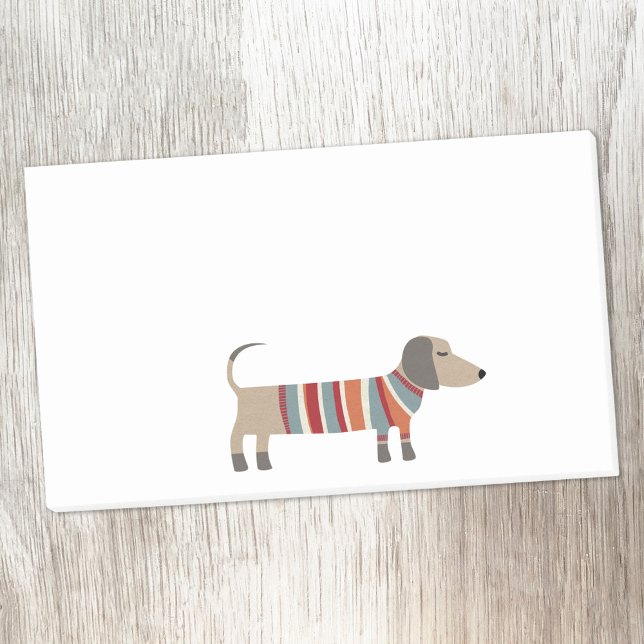 Süßer Dachshund-Sausage-Hund Post-it Klebezettel (Fun Dachshund Wiener Sausage Dog Post-it sticky notes)